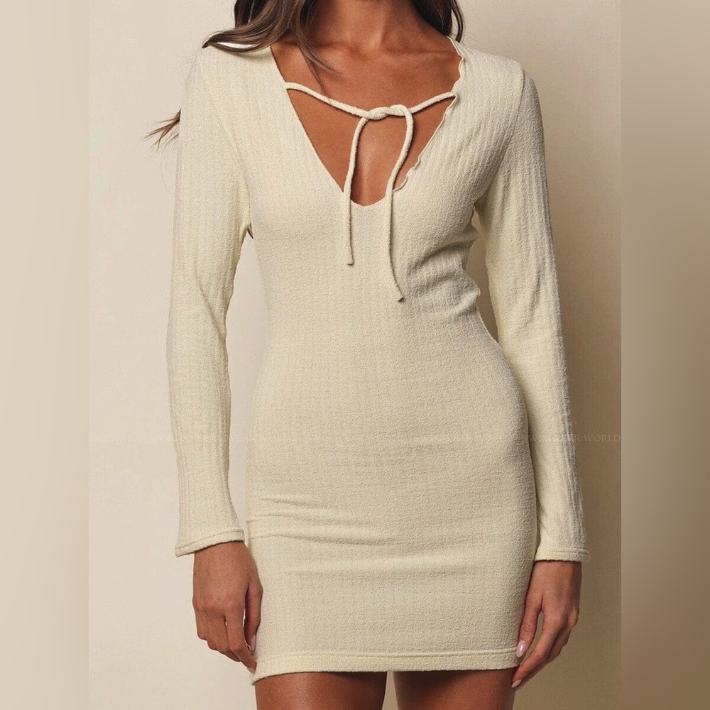 Montce buttercream rib sophia dress